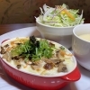 お店で手作り！　チキンときのこの和風ドリア