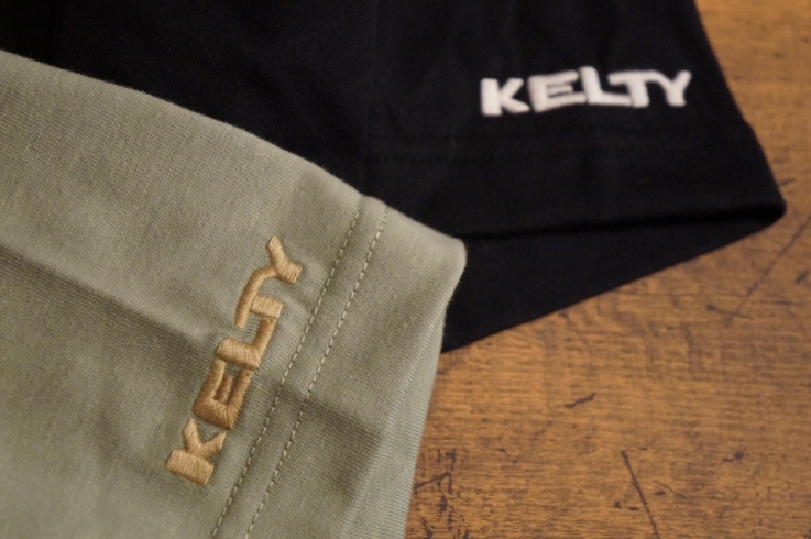 袖のロゴ刺繍「KELTYアパレル　入荷」
