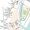 「サイダイジ五福通りレトロマルシェの配置図です。」