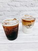 アイスコーヒー、アイスカフェラテ「ドリンクメニュー充実！タピオカやレモン系ドリンク、新鮮コーヒーもご用意しています」