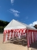 東広島市西条町御薗宇で地鎮祭「東広島市西条町御薗宇　地鎮祭の会場設営を行いました。氏神社の雄大な佇まいに惚れ惚れします。【レンタルほり　地鎮祭　テント　各種祭事　行事　お祭り　各種イベント設営　模擬店　屋台　機材　レンタル】」