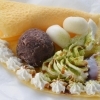 黒蜜抹茶あずきクリーム（白玉入り）