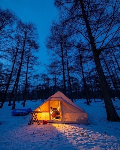 アルテンでの冬キャンプ「苫小牧魅力再発見アンケートのお願い」