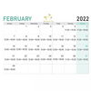 「2月のスケジュールです。」