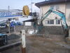地盤改良工事「進行中の現場の地盤改良工事を行っています。」