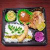 ハンバーグ＆鶏山賊焼き　エビフライ「12月6日のお弁当」