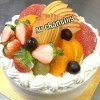 生クリーム　12センチ (4号)　※時季により使用するフルーツは異なります♪