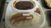 エビフライカレー「お好み焼きバーガー」