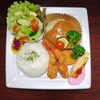プレート盛り　チーズぶ～ちゃんバーク「7月12日のお弁当」
