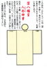 こちらの形代にご記入ください（神社にもあります）「夏祭りは８月１日（土）です」