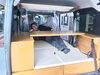 ゆったりくつろげます。マットの下には荷物入れが。「梅雨の時期こそ「軽キャンピングカー」がおすすめです！」