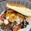 とろ～りチーズハンバーグサンド
