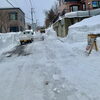 宿前道路に除排雪が入りました。「Good morning Otaru! 小樽の古民家ゲストハウスより」