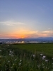 坂の上から 18:30「恋人坂の夕焼けと水鏡　会津盆地の一期一会の色」