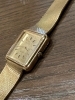 手巻き タンク型 リューズベッドに虎目石「OMEGA DE-VILLE アンティークDEN」
