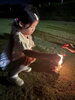 夜の花火！「東金青少年自然の家で夏の遊びキャンプを開催しました！」