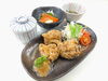 若鶏の唐揚げおろしポン酢「   ○・。＊　週替わりアザレアランチ　＊。・○」
