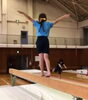 平均台での側転「東金練習会！★英会話と体操のコラボ教室（堀切、お花茶屋、綾瀬、亀有、小菅）」