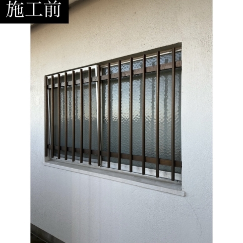 施工前の様子「【名古屋市】築51年の分譲マンション北側窓をカバー工法で窓リフォーム」