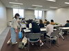 アイロンのテーブルと自席とを行ったり来たり！「【パッチワークサークルのレッスン！】」