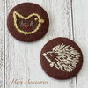 「12/22,12/25 ウール刺繍のブローチ ワークショップ」