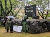 ③慰霊祭。雨の中での献花となりました「４月後半 仕事記録」