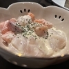ホタテとサーモンのマヨわさび和え