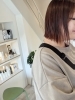 「光に透ける透明感✨人気のパープルベージュカラー」