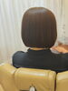 潤いとツヤのある上質ストレートhair「大きなうねりで広がるボブを、ココナッツ縮毛矯正でまとまりボブに」