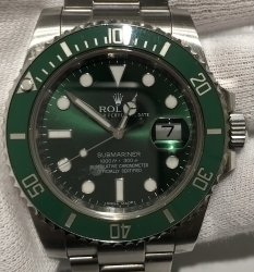 ロレックス　ROLEX サブマリーナ　グリーンサブ「【ロレックス　腕時計　高価買取】関内・伊勢崎町の買取専門店・おたからやイセザキモール1丁目店【電話相談無料＆査定無料】」