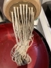 「甘くてボリュームたっぷり・厚揚げきつね蕎麦を試作中です」