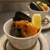ご要望に合わせた魚介のスープ仕立て「ある日のおまかせコース～ランチ・ディナー・パーティー（宴会、歓送迎会）でご利用頂けるイタリアン肉バル【グリルダイニング COLLABO】」