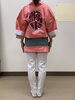 背面にはぼたん文字で緋勇陣と記しました「緋勇陣   衣装を公開します」