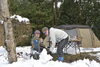 「雪中キャンプはいかが？」