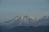 「石鎚山系が真っ白に雪化粧です」