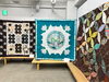 衣桁キルト「蓮と渓谷」「【きものの街のキルト展！】」