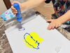「絵の具で広がる自由創作！子どもの想像力と好奇心から生まれた「地球と海」の世界🌎✨【創作は無限😆葛飾区高砂の習い事アート教室🎨】」