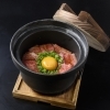 《プレミアムコース限定》黒毛和牛贅沢炙りユッケ飯