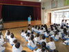 園長先生のお話し、しっかりと聞いてます☻「１月８日（水）　三学期　始業式」