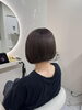 再現性◎ 上品な手触ざわりのボブ「首元すっきり、肩ラインボブのツヤ感仕上がりイメージ」