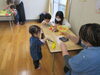 粘土を切ってみるよ♪「今日は「こあら組」がありました。」