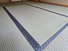 縁の柄がおしゃれな客間（14文字）「横須賀市のお客様宅で表替え工事。熊本県産畳表を「応援する」という選び方」