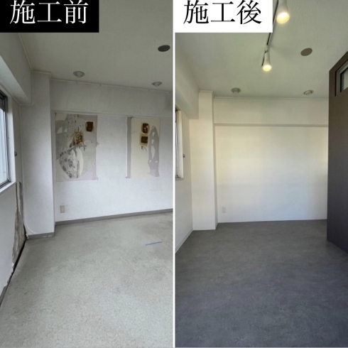 個室風に。ドアをあえて作りませんでした「【名古屋市中区】事務所リノベーション🙌間仕切り壁に高所用横すべり出し窓を！」