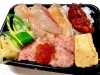 金目鯛とヤンニョム牡蠣のお重も販売してます「2/22、23、24感謝セール開催！えんがわ押し寿司も限定販売します！」
