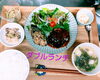 週替りの主菜＆ハンバーグのダブルランチ「週替わりランチは♥ぶりのムニエル♥」