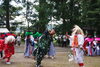 獅子も勢いよく舞っています「「頭うち」（かしらうち）を観に行きました。」