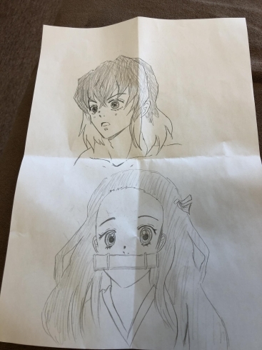 今度、善逸と煉獄さん描いてもらおうかなw「暇を持て余した松井画伯の作品」