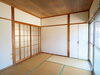 和室6帖。畳のある落ち着いた空間で、居間や寝室として使えます。「【松山市針田町】平屋3Kの貸家を公開しました｜駐車場1台込み・全居室収納」
