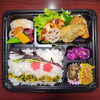 天然カンパチ　真アジ梅肉はさみ揚げ　マグロカツ「2月10日のお弁当」
