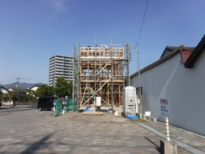 上棟「昨日は戸建て賃貸住宅の上棟でした。」